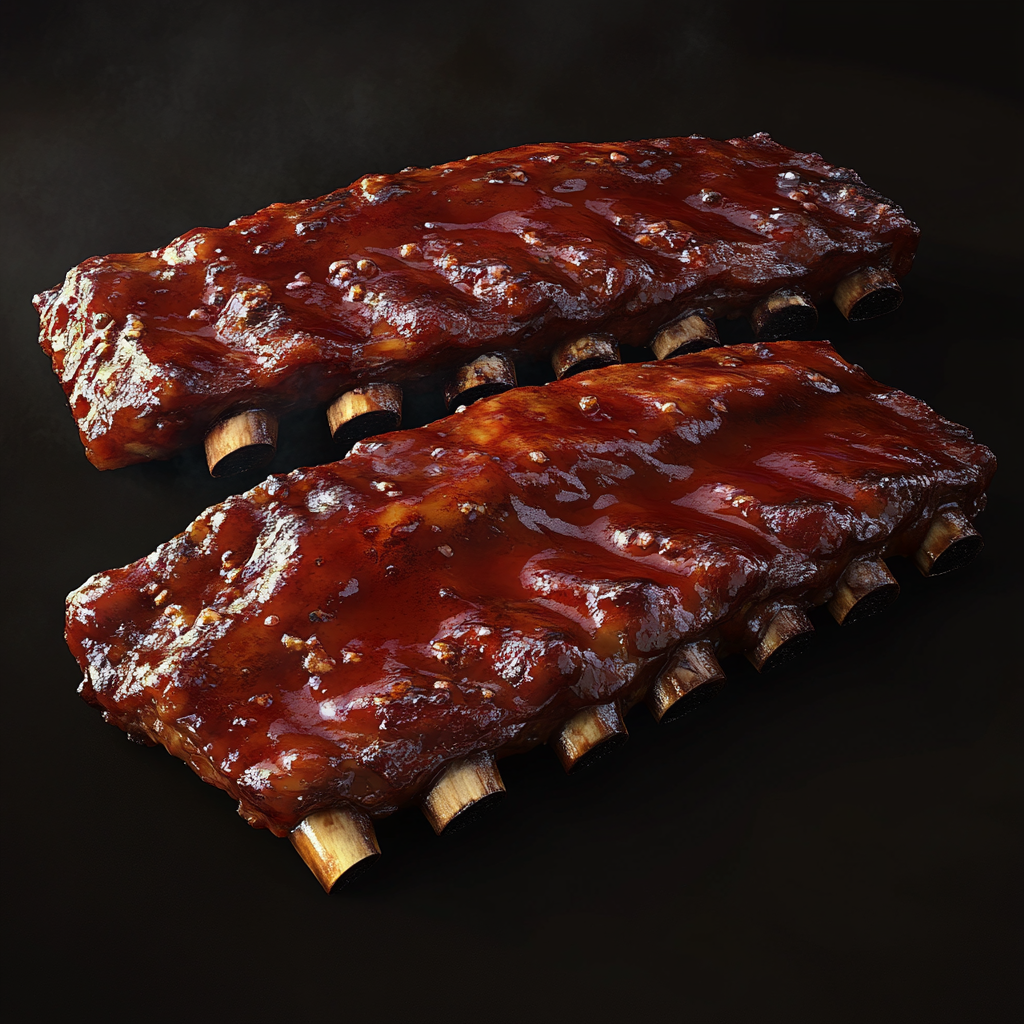 BULK BUY - 6 HOUR SMOKED MEATY PORK RIBS / BABY BACK RIBS