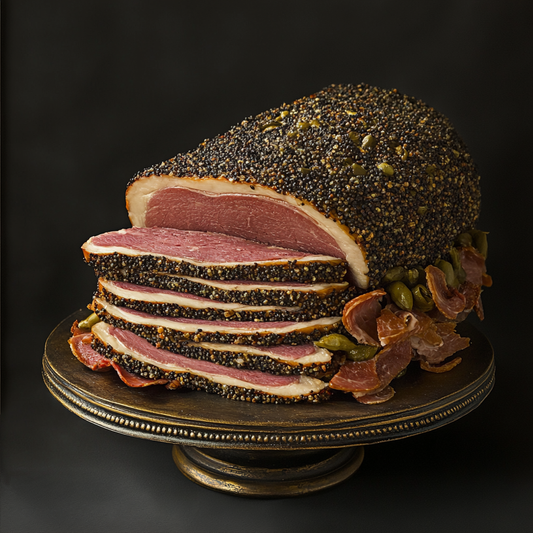 PEPPERED BEEF PASTRAMI – 1kg SLICED