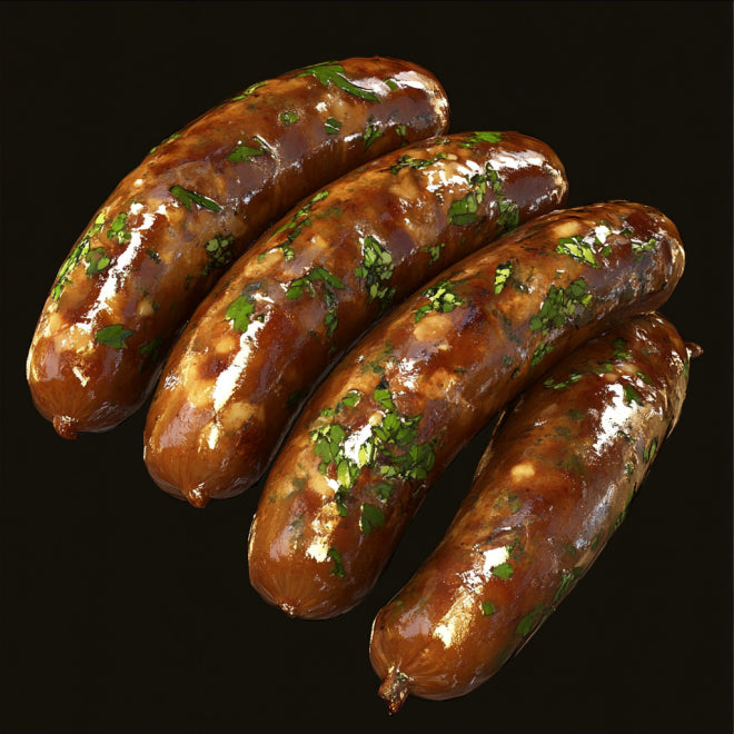 BEEF AND HERB SAUSAGES (440G-500G / 6 PER PACK)